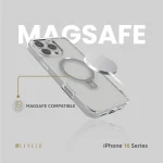 VERONA CASE برای iPhone 16 PRO - CLEAR - برند لِوِلو Levelo - تصویر 2