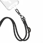 EVERLY PHONE CROSSBODY LANYARD - BLACK - برند لِوِلو Levelo