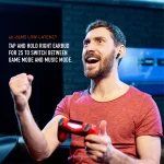 PDX415 TRUE WIRELESS EARBUDS - مشکی - برند پرودو گیمینگ Porodo gaming - تصویر 7