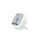 دوشاخه تبدیل جهانی - عملکرد تایمر / نور LED - سفید - برند گرین لاین Green lion - تصویر 2