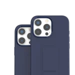 کیف سیلیکونی MORPHIX با دستگیره چرمی برای iPhone 16 PRO MAX-DEEP BLUE - برند لِوِلو Levelo - تصویر 11
