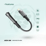 تبدیل لایتنینگ به AUX 3.5mm گرین لاین مدل GNEARADLTAUX - تصویر 4