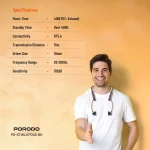 SOUNDTEC MAGNETIC INR WIRELESS NECKBAND - مشکی - برند پرودو Porodo - تصویر 18