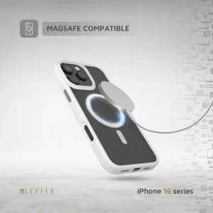 کیس انفرادی MAGSAFE مات برای آیفون 16 پرو - سفید - برند لِوِلو Levelo - تصویر 12