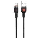 آلوم. کابل بافته آلیاژی USB TO TYPE-C 1.2M - مشکی - برند پرودو Porodo - تصویر 2