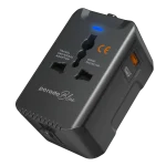 BLUE PD20 UNIVERSAL TRAVEL ADAPTER - BLACK - برند پرودو Porodo - تصویر 7