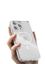 MAGSAFE CRYSTAL CLEAR FOR IPHONE 15 - CLEAR - برند گرین لاین Green lion - تصویر 2