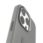 کیف سیلیکونی MORPHIX با دستگیره چرمی برای iPhone 16 PRO MAX- GRAY - برند لِوِلو Levelo - تصویر 7