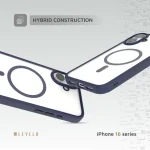 کیس انفرادی MAGSAFE برای آیفون 16 - آبی عمیق - برند لِوِلو Levelo - تصویر 4