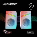 بلندگوهای سیمی 1.1M RGB - سفید - برند پرودو گیمینگ Porodo gaming - تصویر 10