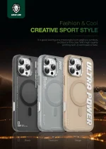 ULTRA MAGSAFE برای IP16PRO MAX - تیتانیوم طبیعی - برند گرین لاین Green lion - تصویر 10