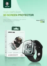 محافظ صفحه نمایش سه بعدی برای اپل واچ 42 میلی متری - CLEAR - برند گرین لاین Green lion