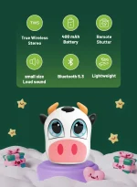AUDIO PET MINI SPEAKER - COW - برند گرین لاین Green lion - تصویر 7