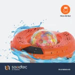 7 SOUNDTEC DISCO LED LIGHT بلندگوی شناور ضد آب 100W IP6 - نارنجی - برند پرودو Porodo - تصویر 10