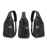کیسه PU SLING مقاوم در برابر آب با پورت USB-C - مشکی - برند پرودو گیمینگ Porodo gaming - تصویر 8
