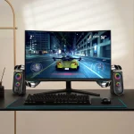بلندگوهای استریو 10 وات - مشکی - برند پرودو گیمینگ Porodo gaming - تصویر 10