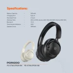 هدفون بی سیم پرودو مدل PD-STWLEP025 نویز کنسلینگ رنگ مشکی