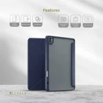 CASE CONVER CLEAR BACK HYBRID IPAD PRO 13" 2024 - آبی - برند لِوِلو Levelo - تصویر 2