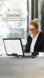 قاب ESPECTRO MACBOOK AIR15.3 - مشکی - برند لِوِلو Levelo - تصویر 16