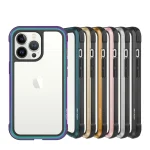 قاب محافظ HIBRIDO سبز برای iPhone 13 PRO MAX (6.7 اینچ) - نقره ای - برند گرین لاین Green lion - تصویر 4