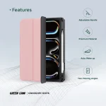 کیف ممتاز HOGO با جای مداد برای iPad 9 10.2 اینچ - صورتی - برند گرین لاین Green lion - تصویر 3