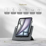 محفظه جداشدنی همگرا برای IPAD AIR 11"/10.9" 2024/2022 - مشکی - برند لِوِلو Levelo - تصویر 9