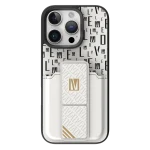 CASE GRIPSTAND MORPHIX با نگهدارنده کارت برای IPHONE 16 PRO - WHITE - برند لِوِلو Levelo - تصویر 3