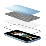 محافظ صفحه نمایش شیشه ای HD سیلیکونی سه بعدی سبز برای iPhone 12 PRO MAX 6.7 اینچی - برند گرین لاین Green lion - تصویر 6