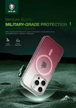 CASE MAGSAFE GRADION FOR IPHONE 16 PRO - PINK - برند گرین لاین Green lion - تصویر 4