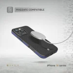 قاب OX CARBON FOR IPHONE 16 PRO - BLUE - برند لِوِلو Levelo - تصویر 10