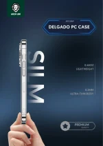DELGADO PC CASE FOR IPHONE 16 6.1 - CLEAR - برند گرین لاین Green lion - تصویر 12