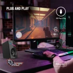 بلندگوهای سیمی 1.1M RGB - مشکی - برند پرودو گیمینگ Porodo gaming - تصویر 8