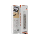 4 سوکت برق متناوب با USB A X2 USB C X4 UK 3M WIRE - WHITE - برند پرودو Porodo - تصویر 2