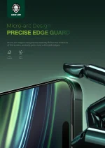 محافظ شیشه ای 9H STEVE MATTE AR برای آیفون 16 PRO MAX - CLEAR - برند گرین لاین Green lion - تصویر 12