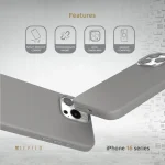 قاب سیلیکونی مایع IRIS MAGSAFE برای آیفون 16 PRO - خاکستری - برند لِوِلو Levelo - تصویر 11