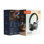 هدفون SOUNDTEC VINTAGE - مشکی/نقره ای - برند پرودو Porodo - تصویر 6