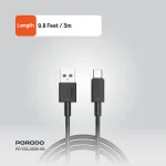 کابل یو اس بی آ به سی پی وی سی 3M - مشکی - برند پرودو Porodo - تصویر 9