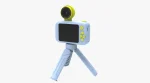 LIFESTYLE KIDS دوربین تاشو با پایه سه پایه 1000MAH - آبی - برند پرودو Porodo - تصویر 3