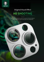 CAMERA LENS PRO FOR IPHONE 16 PRO/16 PROMAX - WHITE TITANIUM - برند گرین لاین Green lion - تصویر 4