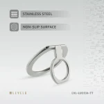 جای حلقه تلفن LUCCA MAGSAFE - تیتانیوم طبیعی - برند لِوِلو Levelo - تصویر 4