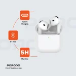 EARBUDS SOUNDTEC 4 با ENC نوع C - سفید - برند پرودو Porodo - تصویر 11