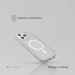 کیس پاک کننده MAGSAFE CLARA برای آیفون 16 PRO MAX - CLEAR - برند لِوِلو Levelo - تصویر 7