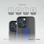 قاب دستگیره سیلیکونی GRAPHIA IMD برای iPhone 16 PRO - BLUE - برند لِوِلو Levelo - تصویر 15