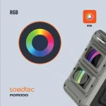 SOUNDTEC TWS PARTY SPEAKER 100W - مشکی - برند پرودو Porodo - تصویر 3