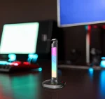 پایه هدفون RGB، شارژ بی سیم و هاب USB-C با لامپ صفحه نمایش 5 وات-مشکی - برند پرودو گیمینگ Porodo gaming - تصویر 9