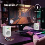 بلندگوهای سیمی 1.1M RGB - سفید - برند پرودو گیمینگ Porodo gaming - تصویر 16