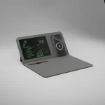 پد ماوس POWERDECK با برد داخلی و شارژر بی سیم - خاکستری - برند لِوِلو Levelo - تصویر 10
