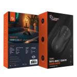 ماوس گیمینگ بی‌سیم بسیار سبک و قابل شارژ - مشکی - برند پرودو گیمینگ Porodo gaming - تصویر 3