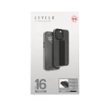 قاب دستگیره سیلیکونی GRAPHIA IMD برای آیفون 16 پرو - مشکی - برند لِوِلو Levelo - تصویر 14