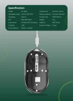 ماوس شفاف LITE - سیاه - برند گرین لاین Green lion - تصویر 5